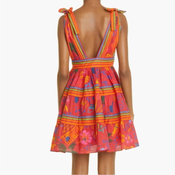 FARM Rio Good Vibes Mini Dress Red in Small - Picture 3 of 5